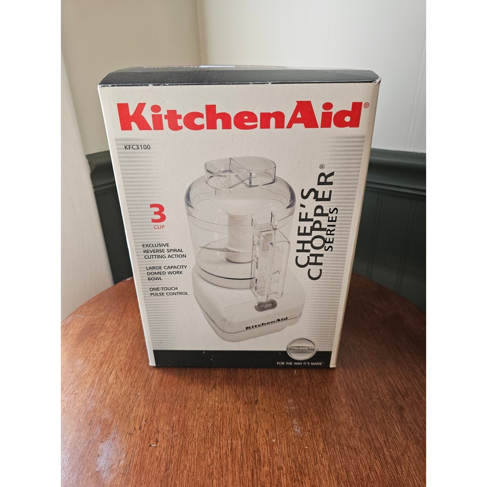 KitchenAid KFC3100 White Chef's Chopper Series 3 Cup Food Processor